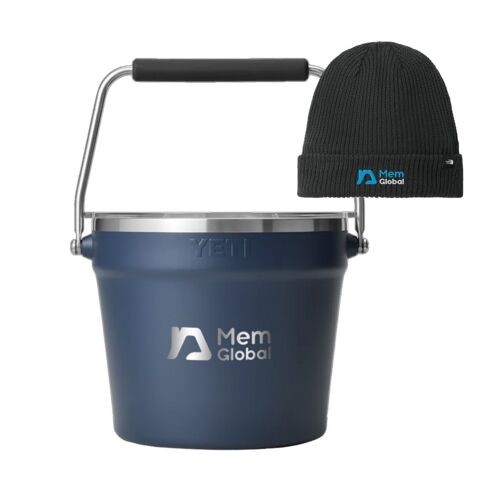 Yeti Beverage Bucket and North Face Beanie Thumbnail